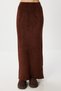 Soft Textured Cardigan Skirt Knitwear Set Lki̇0044 Brown - 5