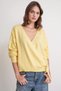 6959 Women's Bow Knit Cardigan Yellow