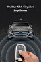 Fiat Compatible Egea, 500X, Jeep, Grand, Cherokee, Wrangler, Renegade, Compass, Chrysler Glossy Tpu Key Case Cover (Silver) - 7
