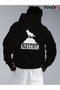 Hooded Sweatshirt 3-Thread Comfortable Stylish Design Azerbaijan Wolf Printed Oversize Unisex New Season