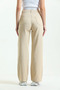 The Most Beautiful Woman in Cream Stretch Fabric Jean Pantscream Loose Extra Beautiful Colorfast Pants-3 - 2