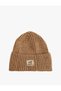 Layered Beret with Printed Label Detail