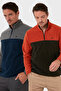 Regular Fit Anti-Pilling Non-Pilling Stand Collar Ribbed 2-Pack Fleece Men's Polar 59