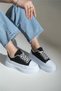 Linen Thick Sole Mint Green Women's Sneakers | Breathable | Comfortable and Soft Casual Shoes