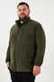 Regular Fit Stand Collar Zipper Closure Plus Size 2-Pack Fleece Cardigan Men's Cardigan 5906028Bs2 - 3