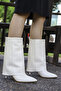 Rs 1400 Thin Heeled Folded Short Boots - 2