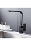 High Quality Kitchen Sink Faucet Matte Black Decorative High Quality Brass Square Sink Faucet