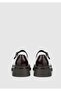 Burgundy Leather Women's Shoes - 4