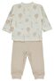 Organic Reported Kaşkorse Paddless Pajama Set 2 Pieces (Organic Born with Love) Beige - 2