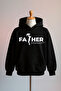 Father Printed Cotton 3 Thread Oversize Sweatshirt