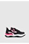 Black-Fuchsia Girls' Sneaker