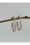 Xuping Earrings with Zircon Waterway Stone, Non-Tarnish, Anti-Allergic, Rose Gold Color - 3