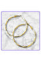 Steel Gold Hoop Earrings - 4