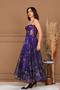 Organza Strap Midi Dress - Purple - 7