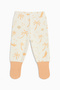 Baby&Child Organic Booties Pants Self-Socking Bottom Pajamas Seasonal Cotton Set of 2 - 3