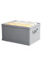 3-Piece Closet Organizer Box Foldable Organizer Gray 45×25×20 cm - 5