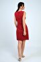 Women's Self-Tailored Short Dress with Side Buttons, Slim Fit - 4