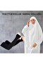 1 Pair of Practical Hijab Sleeves Lycra Stretchy Prayer Sleeves Solid Black
