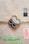 🍀 4 Leaf Clover Steel Bracelet 🎨   Multicolor 04 Gold - 3