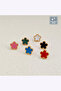 🍀 4 Leaf Clover Steel Earrings 🎨   Red Gold - 6