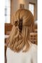Leopard Zebra and Marble Patterned Large Hair Clip Set for Women 8 cm - 2