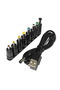 كابل طاقة عالمي USB إلى DC 5.5 * 2.1 مم جاك 5 فولت سلك شحن مع 8 موصلات قابلة للاختيار - 8
