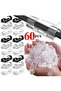 60X-Transparet 60/5PCS USB Cable Organizer Clips Wire Winder Holder Earphone Mouse Cord Clip Protect - 7