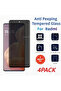 عبوة من 4 واقيات شاشة زجاجية مضادة للتجسس لهاتف Redmi Note 13 Pro Plus، عبوة من 4 واقيات شاشة زجاجية مقوّاة مضادة للتجسس لهاتف Redmi Note 12T Pro/12 - 8