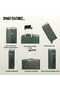 3-Piece Polypropylene Luggage Set | 20”, 24”, 28” Lightweight Suitcases - Dark Green - 8