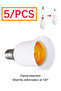 PwwQmm E14 to E27 Lamp Holder Converter Fireproof Socket Base Converters 220V Light Bulb Adapter ... - 8