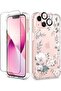 Designed for iPhone 13 Case 6.1 Inch, with Tempered Glass Screen Protector + Camera Lens Pro