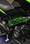 Neon Green Lightning-Strelok Sticker Set for Motorcycle and Helmet (16 Individual Lightning Stickers in Total) - 5