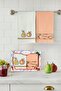 2-Piece Kitchen Towel - Fruit Pattern - 40X60 - 100% Cotton - Boxed