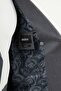 Straight Slim Fit Wide Collar Punto Stitching Double Breasted Men's Suit Anthracite - 45421.25K - 6