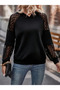 New Season Women's Hooded Blouse Lace Detailed Viscose Long Sleeve - 6