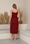 Serenity Lace Detailed Maternity and Postpartum Robe Strappy Nightgown Set - 7