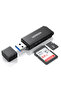 قارئ بطاقات USB 3.0 SD وMicro SD، أسود، 40752