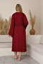 Serenity Lace Detailed Maternity and Postpartum Robe Strappy Nightgown Set - 3