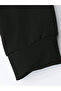 Men's Black Oversized Astronaut Printed Back Hooded Sweatshirt - Fleece Insulated - 4