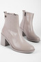 Apart Women's Egg Toe Zippered Heeled Boots B4203 - 2