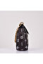 Aura Black Patterned Wide Strap Women's Crossbody Bag - 5