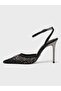 Women's Summer 11cm Open Heeled Shoes - 574 3229 - Black Mesh - 3