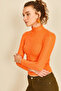 Women's Long Sleeve Ribbed Full Throated Badi - 3