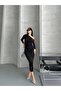 Women's Off-Shoulder Rhinestone Tulle Midi Dress - 4