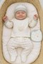 100% Cotton Newborn Baby Boy 10-Piece Hospital Release Bodysuit Set with Man Written on It, Teddy Bear Embroidery, Boxed - 4
