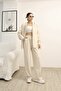 Hooded Zippered Wide Leg Modal Fabric Tracksuit Set
