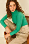 Women's Long Sleeve Ribbed Full Throated Badi - 3