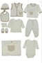 100% Cotton Newborn Baby Boy 10-Piece Hospital Release Bodysuit Set with Man Written on It, Teddy Bear Embroidery, Boxed - 3