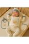 100% Cotton Newborn Baby Boy 10-Piece Hospital Release Bodysuit Set with Man Written on It, Teddy Bear Embroidery, Boxed - 4