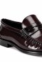Black Burgundy Effected Loafer Shoes - 4